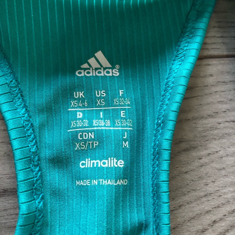 Turquoise Adidas Workout Tank - Picture 5 of 8